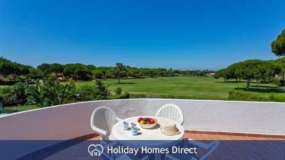 Villa Anderwood terrace and golf course view