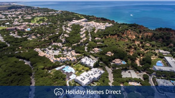 Pine cliff Terrace Aerial view in Portugal